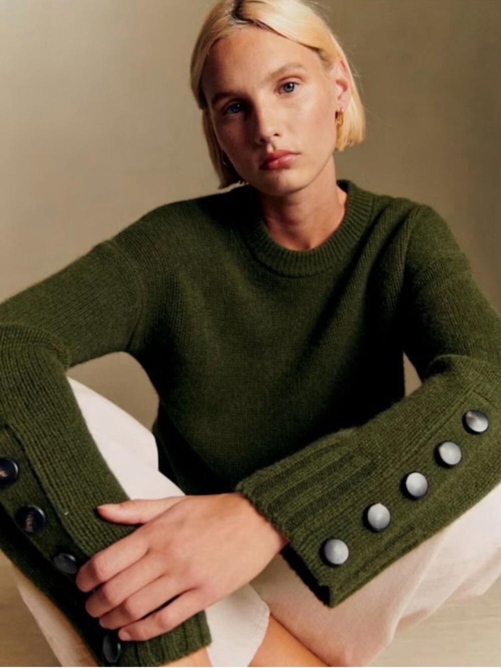 Sezane Dylan Jumper in Perfect Green